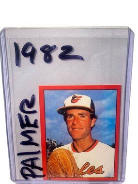 1982 Topps Jim Palmer Baseball Sticker Card #146 Baltimore Orioles Pitcher